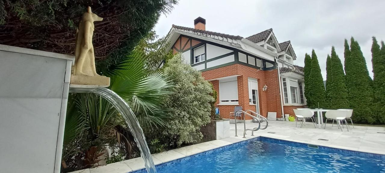 Chalet Con Piscina, Sauna Y Jacuzzi Cerca Del Mar A Media Hora De Bilbao Y Santander El Puente  Екстериор снимка